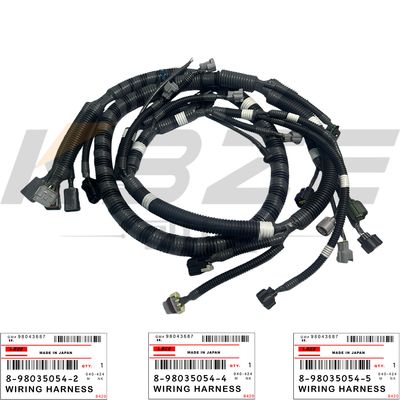 KBZE KLH10620 ISUZU 4JJ1 ENGINE 8-98035054-2 8-98035054-4 8-98035054-5 WIRING HARNESS FOR SUMITOMO SH120-5 SH130-5 JS130