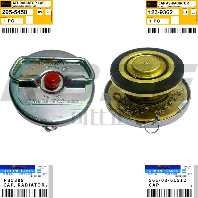 KBZE PB5889 561-03-61512 KOMATSU PC1250 HD785 HD985 RADIATOR CAP 123-9362 295-5458 FITS  3508 3512 3516 ENGINE