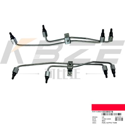 KBZE ブランド 5338578 燃料供給チューブは CUM MINS ISL9.5 QSL9.3 QSC8.3 エンジン掘削機に適合