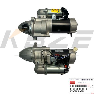 KBZE 1-81100189-2 1-81100189-0 HITACHI EX200-1 4.5KW 11T 24V ISUZU 6BD1エンジン用スターターモーター